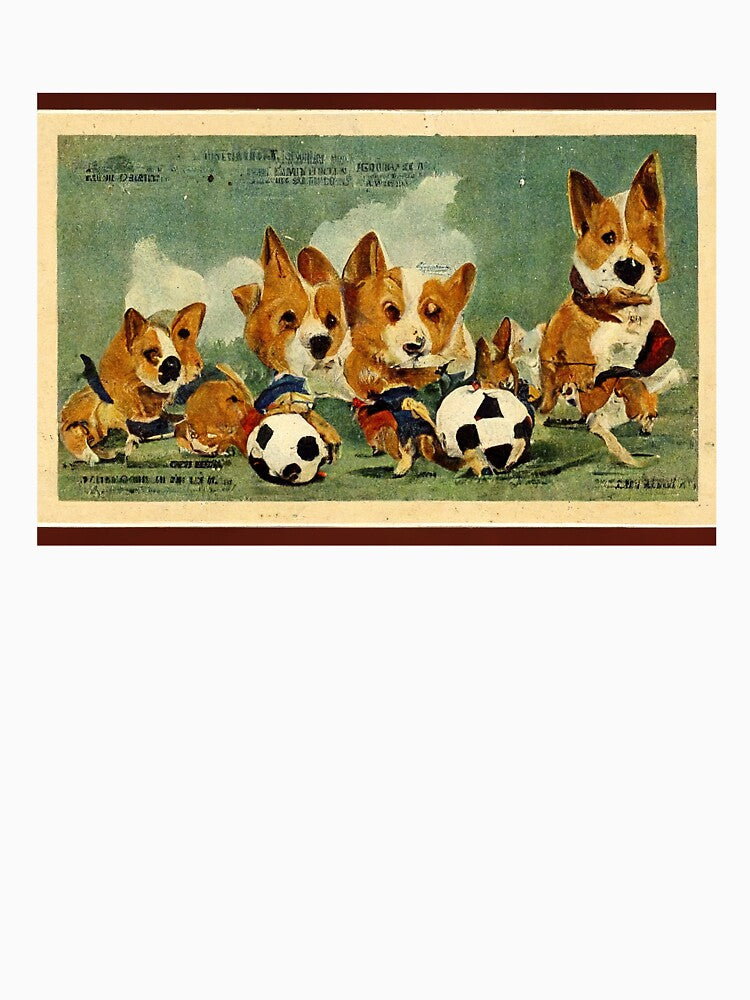 Corgis playing soccer by Aliveforfun