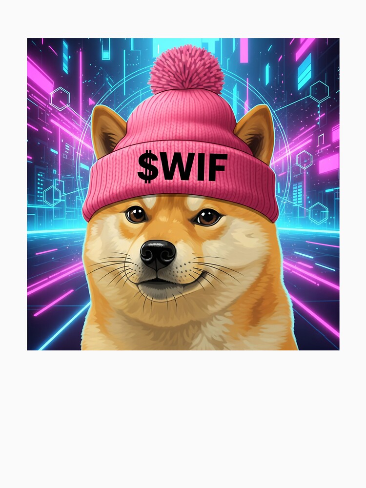 WIF Solana Crypto Dog with Hat Design by CryptoThreads4 You T-Shirts, Hoodie, Sweatshirt | BlankRebels.com (Image 3)