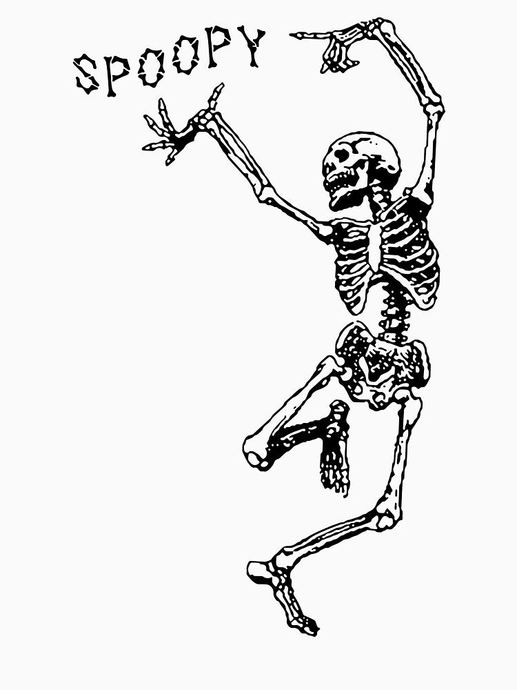 SpoopySpoopyy Skeleton Funny Halloween by Teapot-art T-Shirts, Hoodie, Sweatshirt | BlankRebels.com (Image 3)