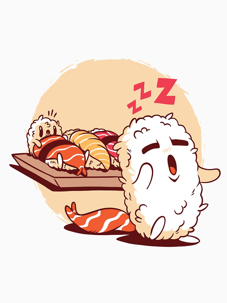 Sleepwalking Sushi (Kawaii) by mlelien T-Shirts, Hoodie, Sweatshirt | BlankRebels.com (Image 3)