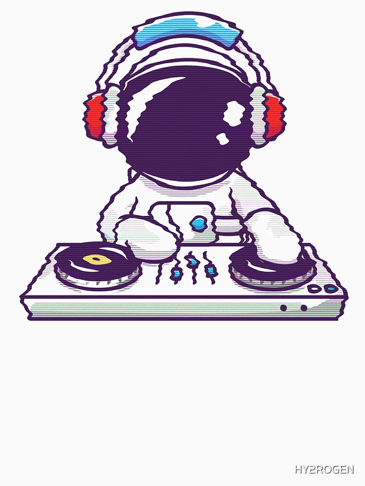 Astronaut DJ by HY2ROGEN T-Shirts, Hoodie, Sweatshirt | BlankRebels.com (Image 3)