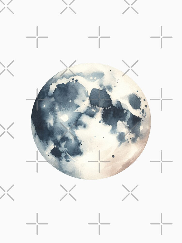 watercolor full moon phase by WindInMay T-Shirts, Hoodie, Sweatshirt | BlankRebels.com (Image 3)