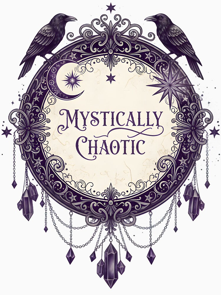 Mystically Chaotic Raven Moon Emblem by AnnDesignStudio T-Shirts, Hoodie, Sweatshirt | BlankRebels.com (Image 3)