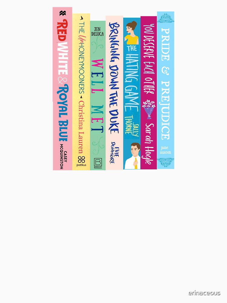 Romance Books Stack- Enemies to Lovers by erinaceous T-Shirts, Hoodie, Sweatshirt | BlankRebels.com (Image 3)