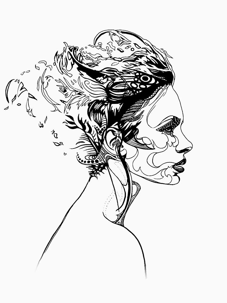 Overthinking by Kristina Florez T-Shirts, Hoodie, Sweatshirt | BlankRebels.com (Image 3)