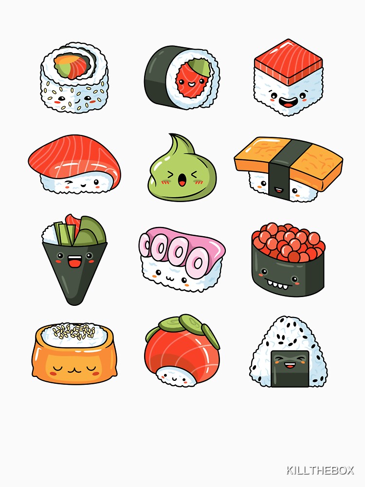 Kawaii Japanese Sushi Pack by KILLTHEBOX T-Shirts, Hoodie, Sweatshirt | BlankRebels.com (Image 3)