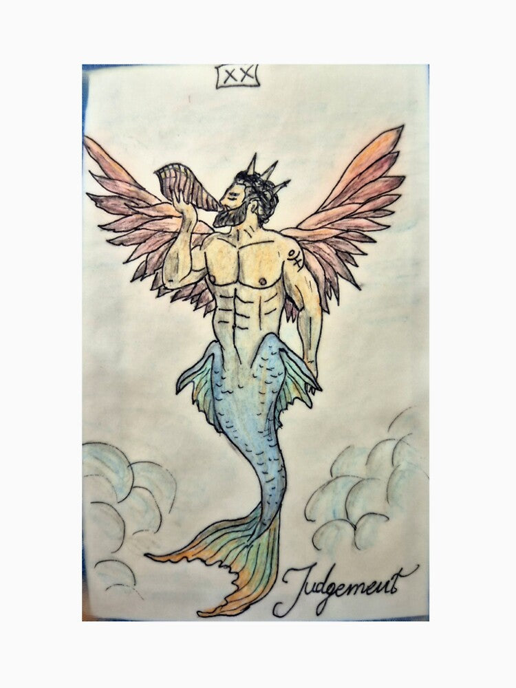 The Judgement- Mermen Tarot Card by Kostis is drawing T-Shirts, Hoodie, Sweatshirt | BlankRebels.com (Image 2)