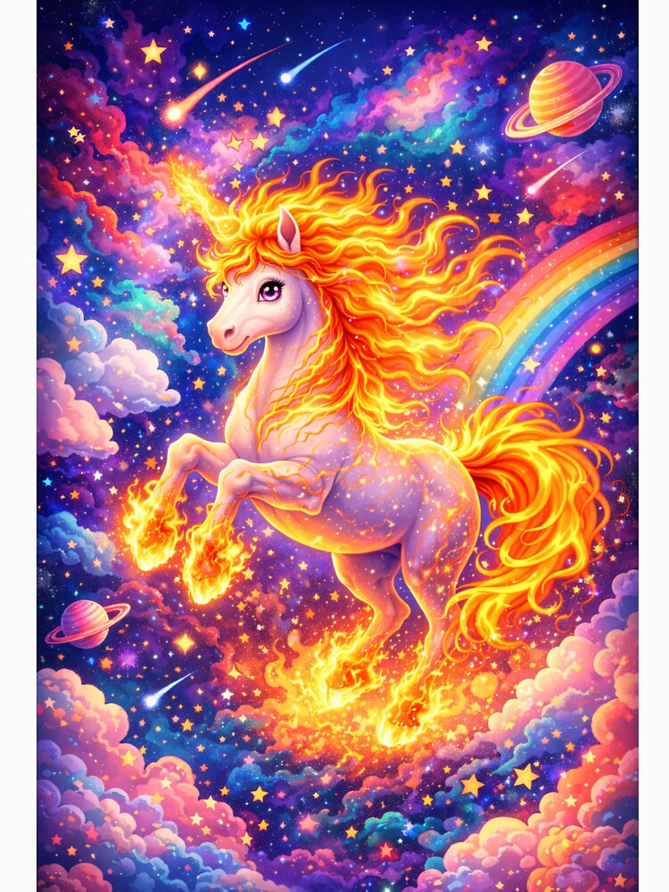 Fire Nebula Unicorn by mindmadecrafts T-Shirts, Hoodie, Sweatshirt | BlankRebels.com (Image 3)