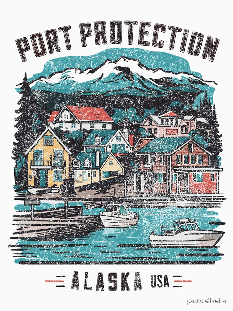 Vintage Port Protection, Alaska, AK design by paulo silveira