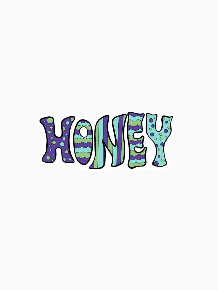 90s Inspired Honey Design - White Background by bessie-d T-Shirts, Hoodie, Sweatshirt | BlankRebels.com (Image 3)