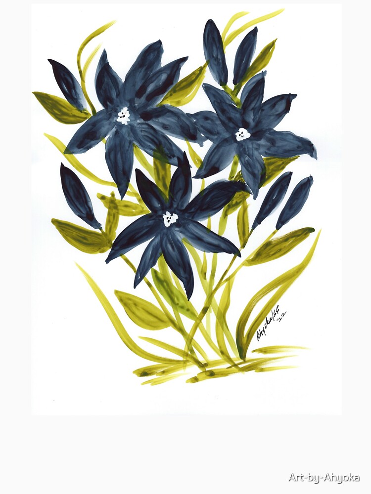 INDIGO DAISIES by Art-by-Ahyoka T-Shirts, Hoodie, Sweatshirt | BlankRebels.com (Image 3)