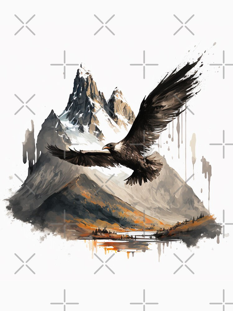 The Eagle Flying to the Mountains by klimov0101 T-Shirts, Hoodie, Sweatshirt | BlankRebels.com (Image 3)