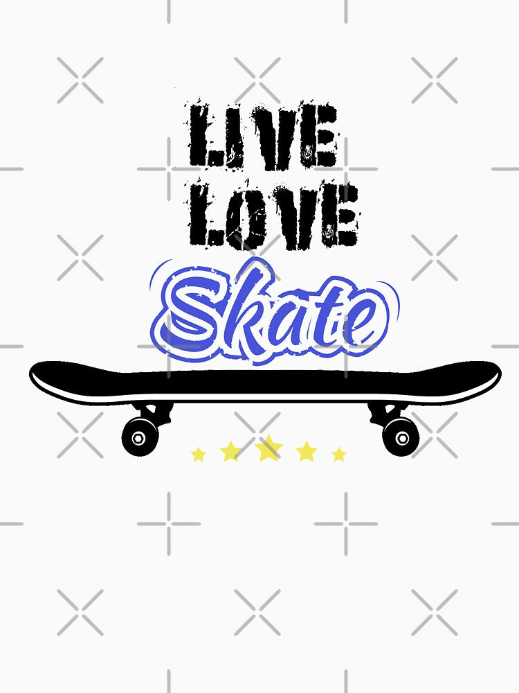 Fuuny skate live love skate ,gift idea for lovers skate sport by Mac Store T-Shirts, Hoodie, Sweatshirt (Image 3)