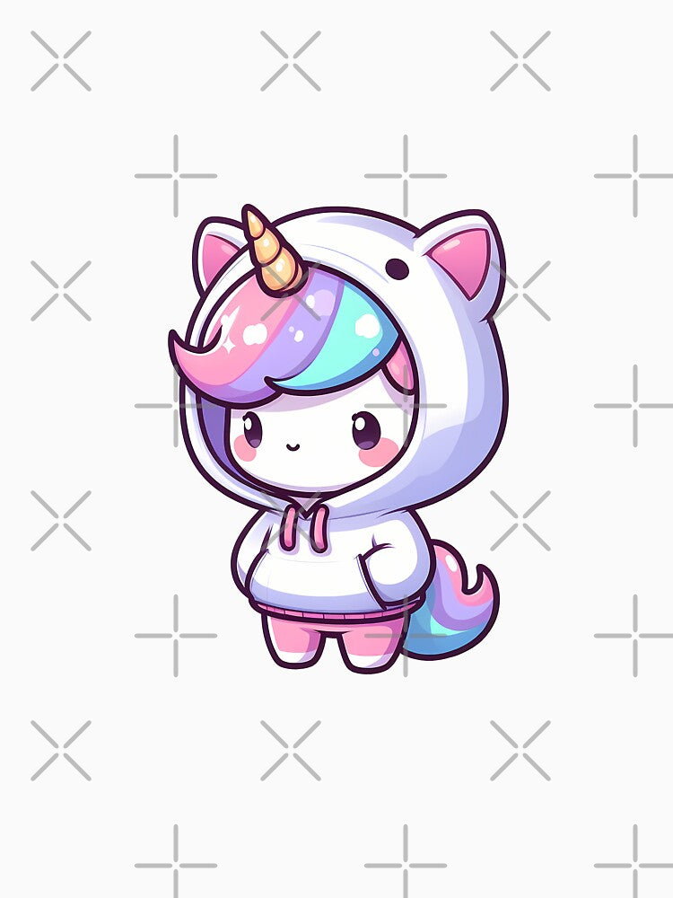 kawaii unicorn by ebialonestar T-Shirts, Hoodie, Sweatshirt | BlankRebels.com (Image 3)
