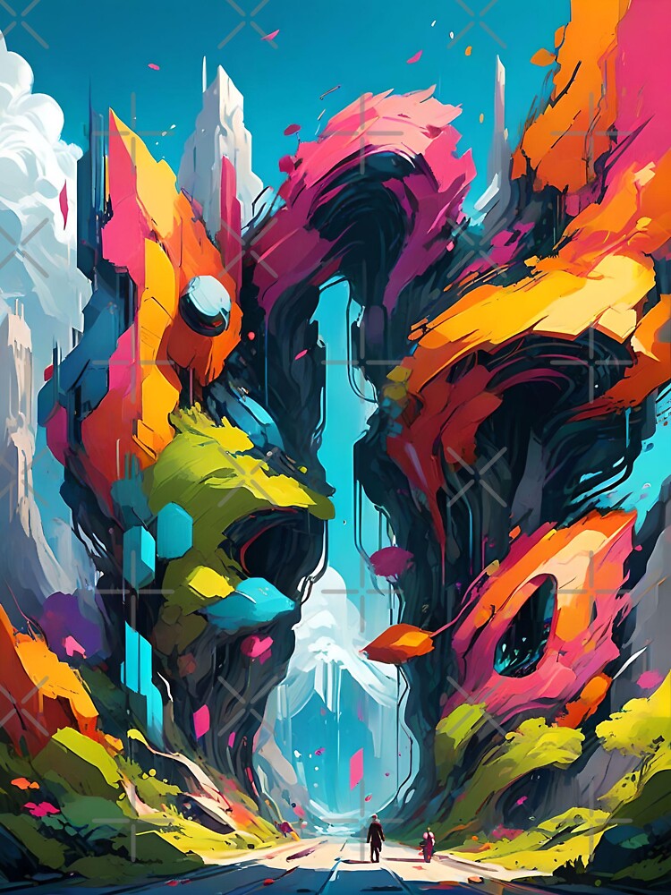 Large Colorful Nature Abstract Art by Esterlane T-Shirts, Hoodie, Sweatshirt | BlankRebels.com (Image 3)
