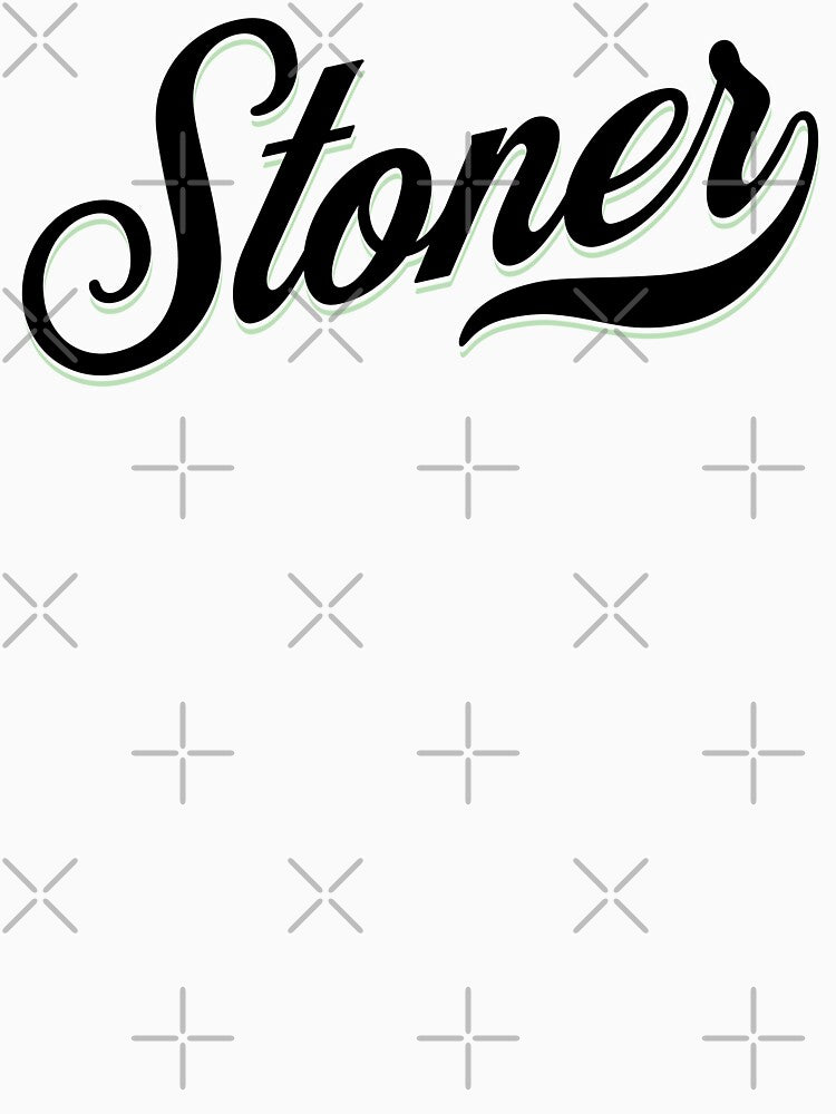 Stoner Typography (Black) by YomeHayin T-Shirts, Hoodie, Sweatshirt | BlankRebels.com (Image 3)