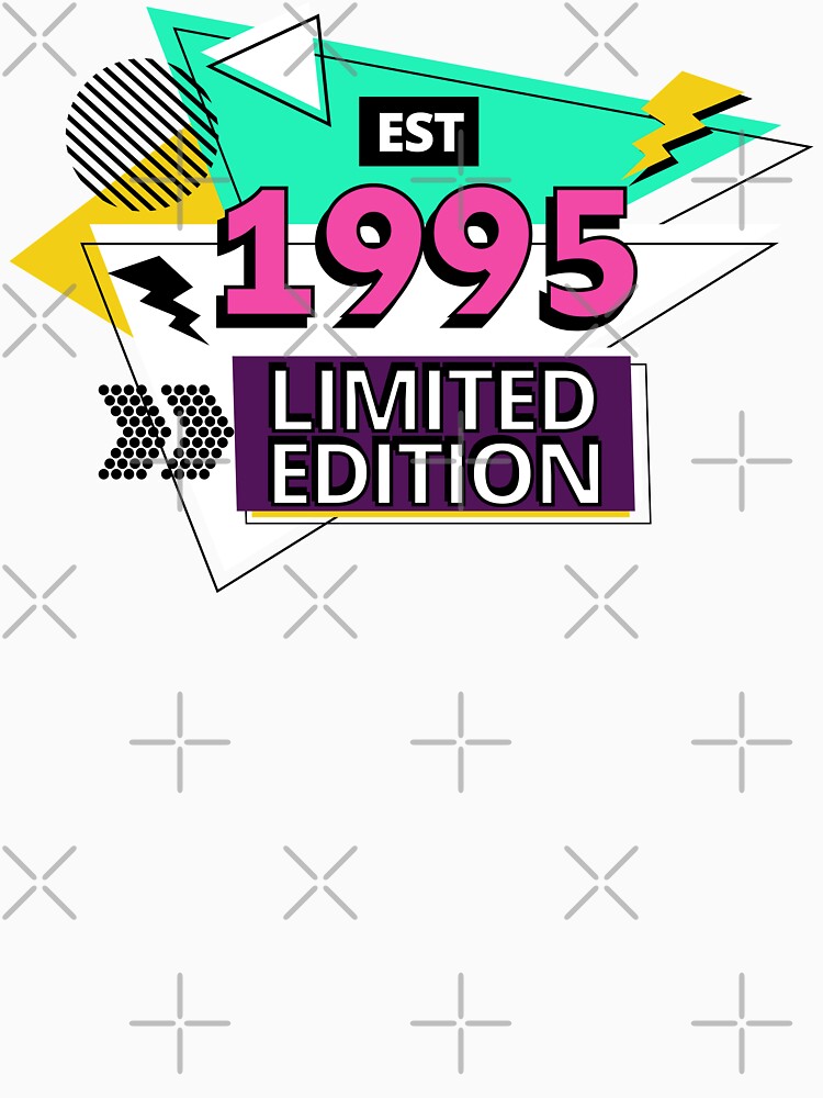Est 1995 Limited Edition Retro Style by humnoo T-Shirts, Hoodie, Sweatshirt | BlankRebels.com (Image 3)