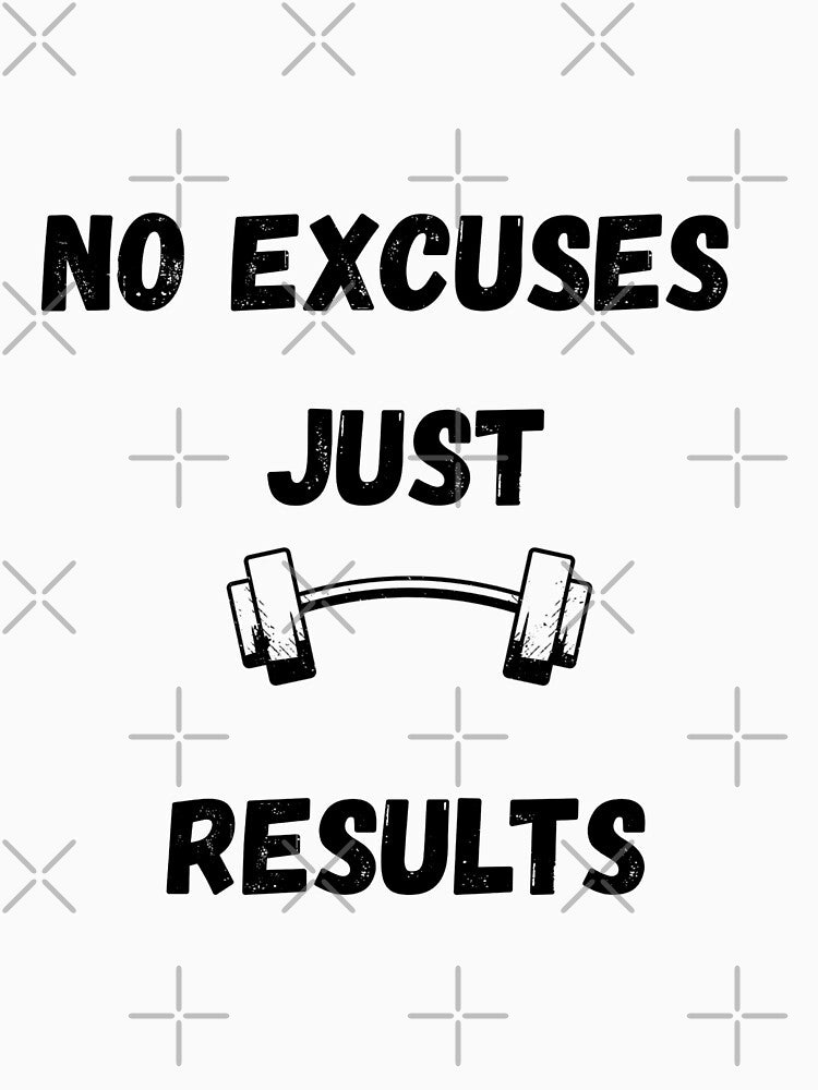 No Excuses Just Results – Motivational Fitness Gym Quote by LamiaTees T-Shirts, Hoodie, Sweatshirt (Image 3)