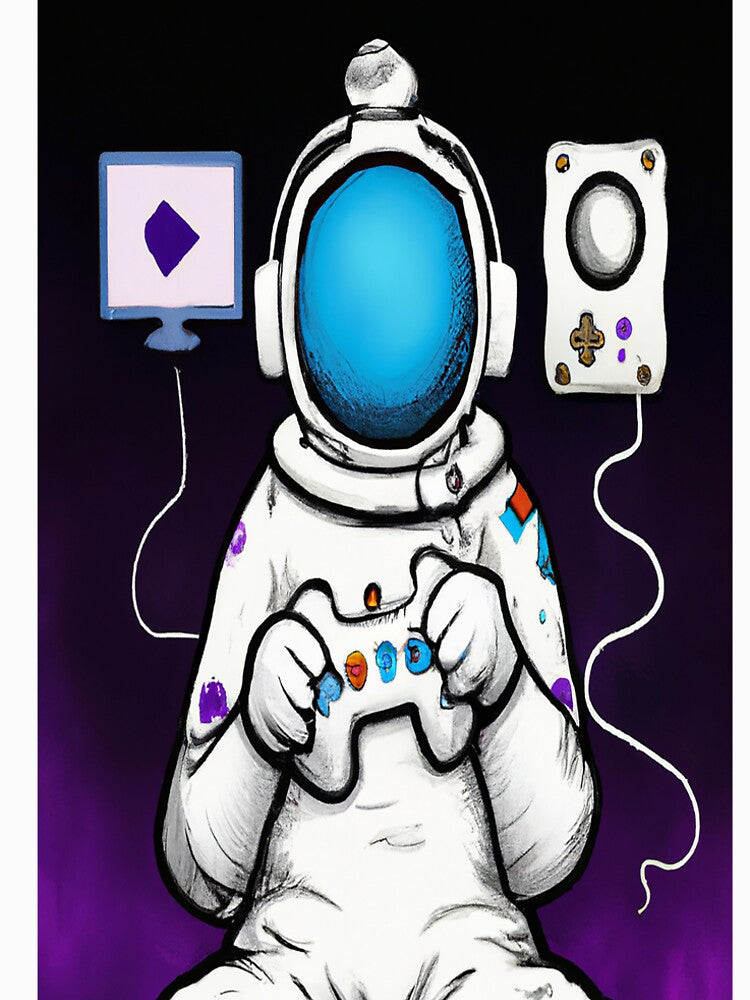 Gamer Astronaut by BillieWonka T-Shirts, Hoodie, Sweatshirt | BlankRebels.com (Image 2)