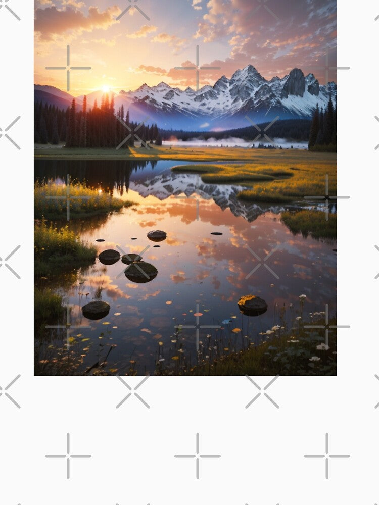 002 Enchanting Sunset in the Forest by Alexis Art Collection T-Shirts, Hoodie, Sweatshirt | BlankRebels.com (Image 3)