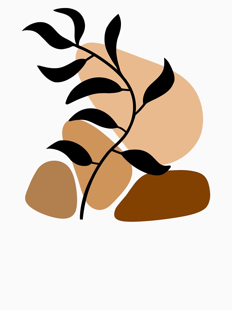 Chocolate Brown Boho Minimalism by Sartoris Art
