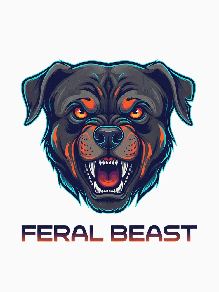 Fierce Dog Face Graphic Design by RabeeaPrintOo T-Shirts, Hoodie, Sweatshirt | BlankRebels.com (Image 3)