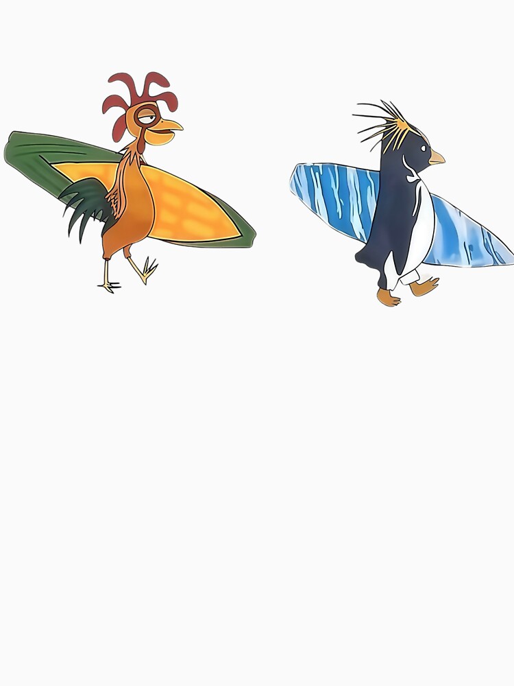Surfs up Chicken Joe and Cody by Thread & Ink Co.