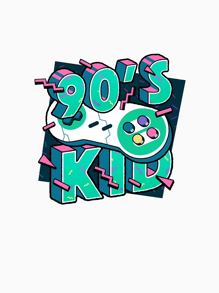 Mens 90s Kid 90s Men Design for Vintage Retro Gamers design by farhanhafeez T-Shirts, Hoodie, Sweatshirt (Image 3)