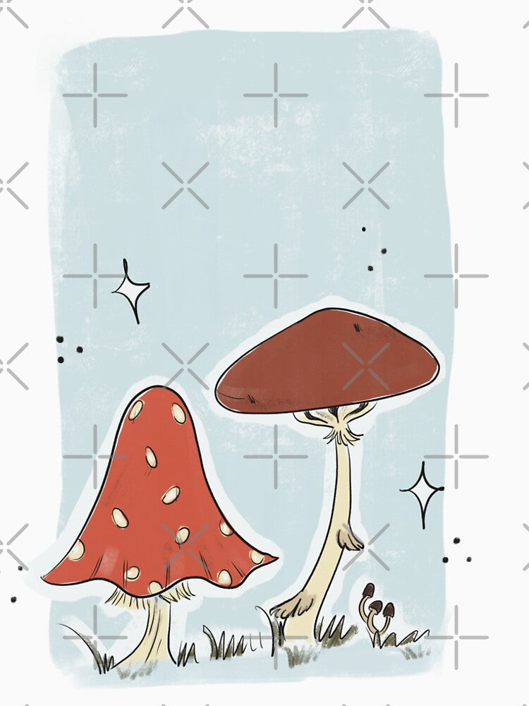 Mushroom Friends by CurlyTopsArts T-Shirts, Hoodie, Sweatshirt | BlankRebels.com (Image 2)