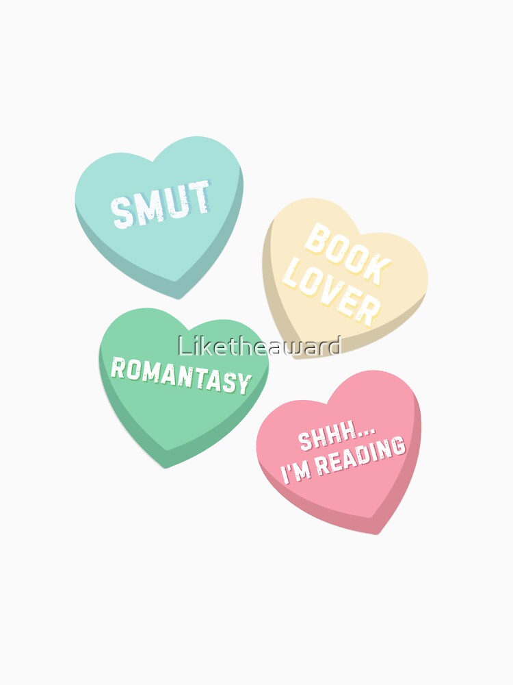 Reader Conversation Hearts | BookTok Romance Sticker by Liketheaward T-Shirts, Hoodie, Sweatshirt | BlankRebels.com (Image 3)