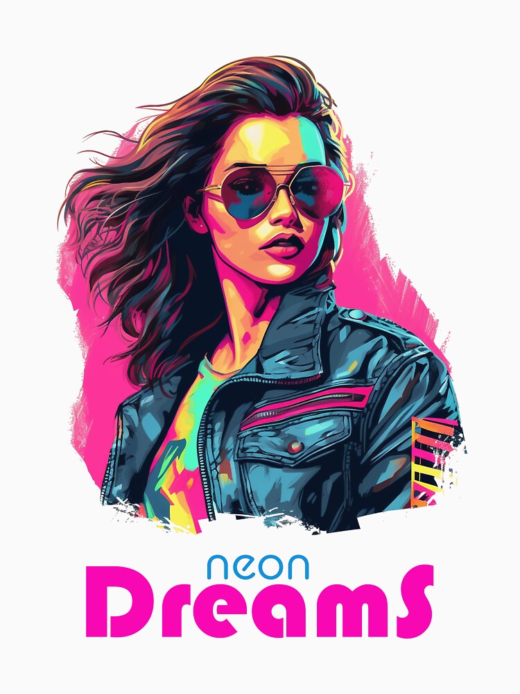 Neon Dreams - Bishop - Neon Cyberpunk Girl by AntibodyDP7 T-Shirts, Hoodie, Sweatshirt | BlankRebels.com (Image 3)