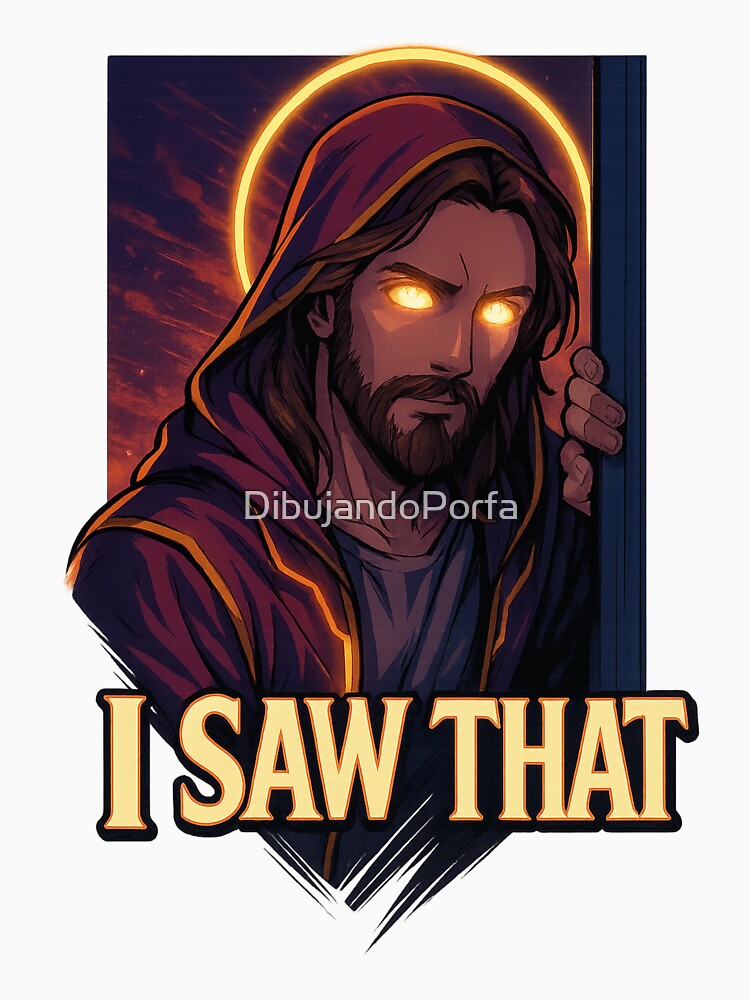 Copy of Jesus meme. "When You Think No One's Watching... Meme Edition" by DibujandoPorfa