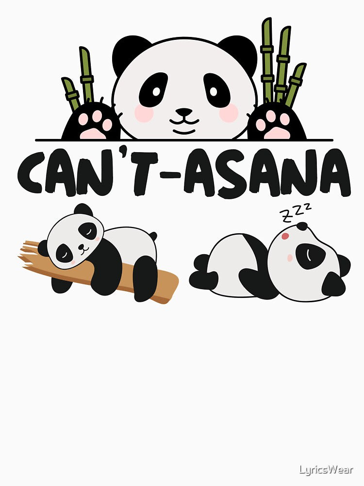 CAN'T-ASANA Panda Yoga by LyricsWear T-Shirts, Hoodie, Sweatshirt | BlankRebels.com (Image 3)