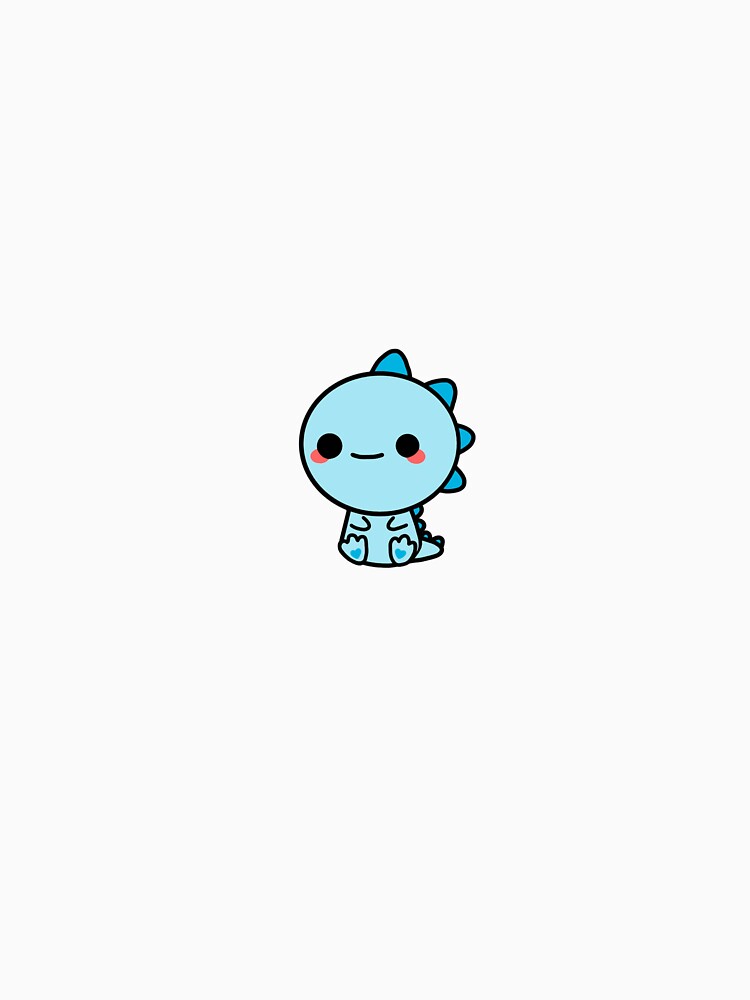 cute blue dinosaur by Meri Kessler T-Shirts, Hoodie, Sweatshirt | BlankRebels.com (Image 3)