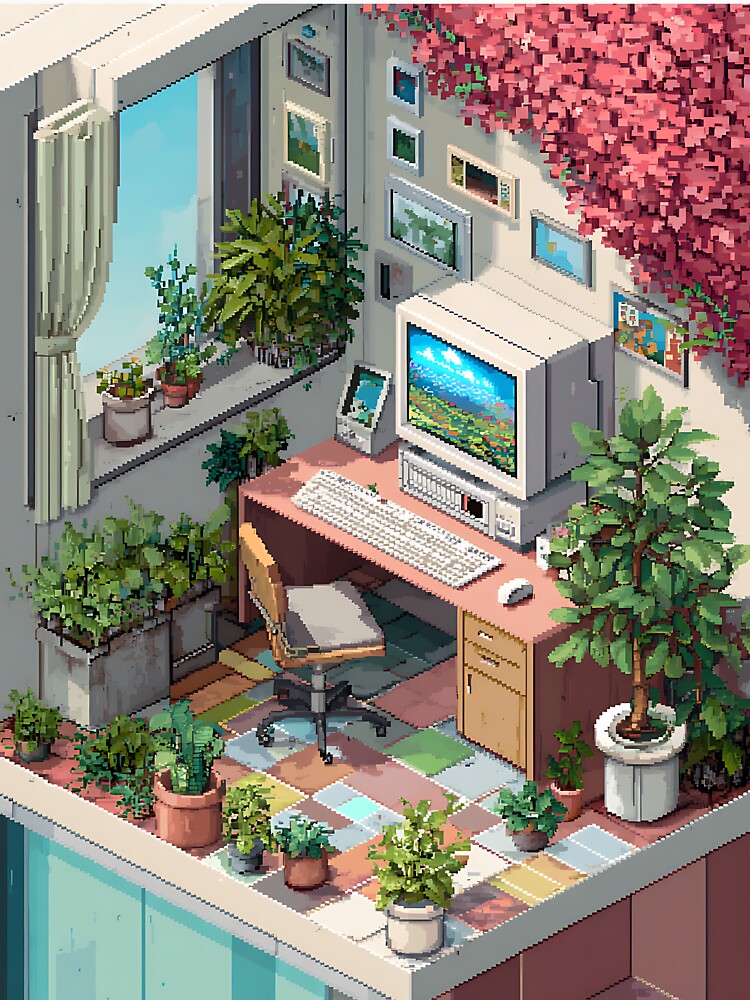 Retro Isometric Pixel Art by bapupa