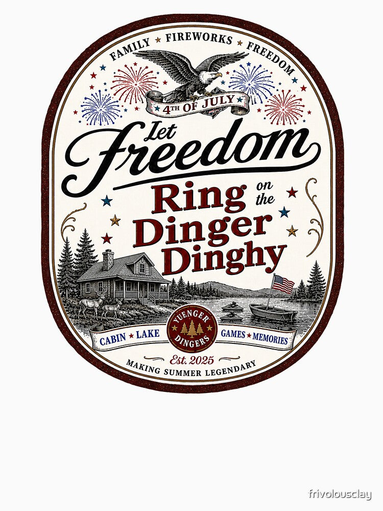 Let Freedom Ring on the Dinger Dinghy by frivolousclay