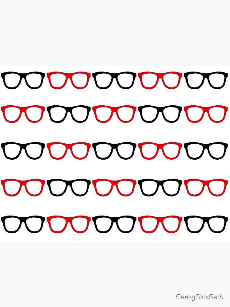 Black and Red Nerd Glasses by GeekyGirlsGarb T-Shirts, Hoodie, Sweatshirt | BlankRebels.com (Image 3)