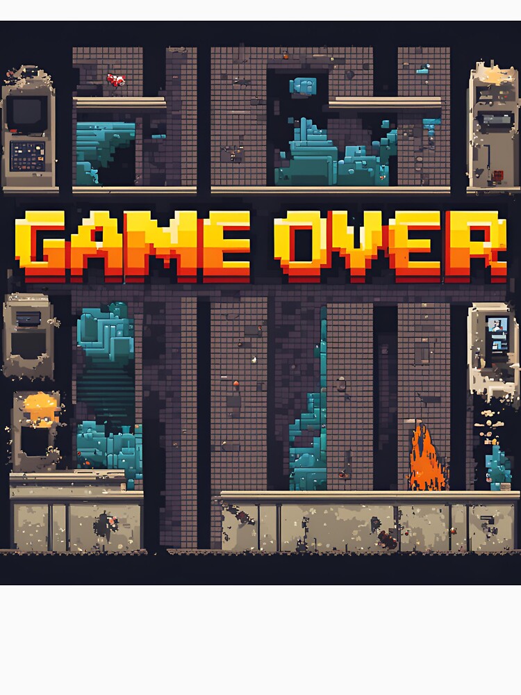 Game Over by lockdownmind T-Shirts, Hoodie, Sweatshirt | BlankRebels.com (Image 3)