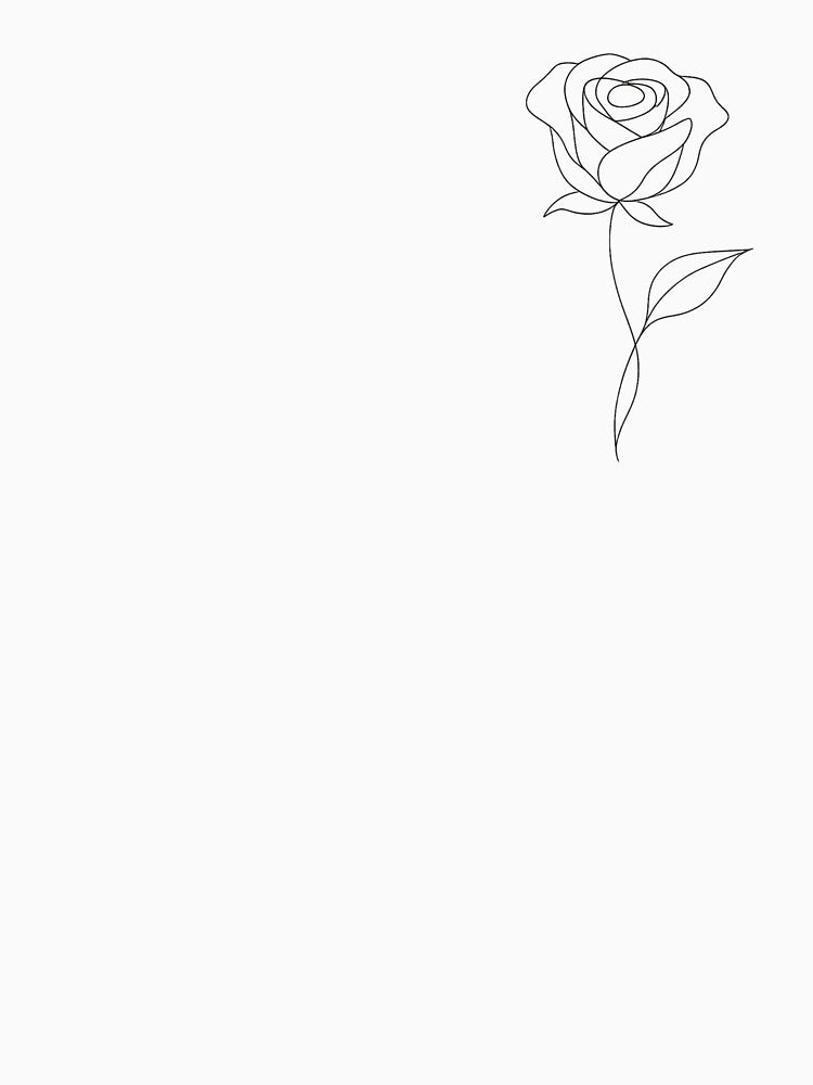 Scandinavian Minimalist Single Line Drawing of Poppy Flowers by Chidiwhite Concept T-Shirts, Hoodie, Sweatshirt (Image 3)