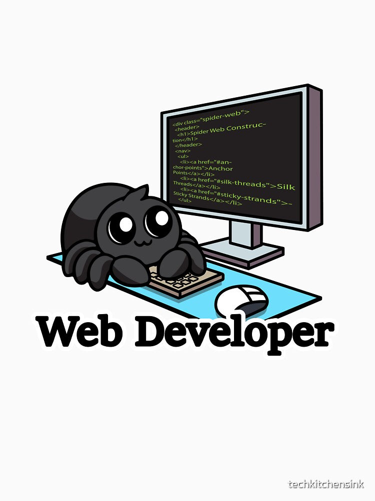 Web Developer - Born to Spin Code by techkitchensink T-Shirts, Hoodie, Sweatshirt | BlankRebels.com (Image 3)