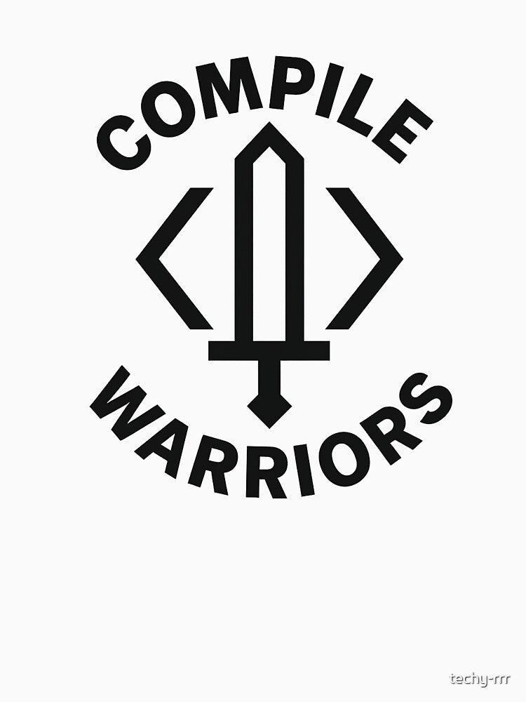 Compile Warriors – Oversized Dev Sword & Code Emblem by techy-rrr T-Shirts, Hoodie, Sweatshirt | BlankRebels.com (Image 3)