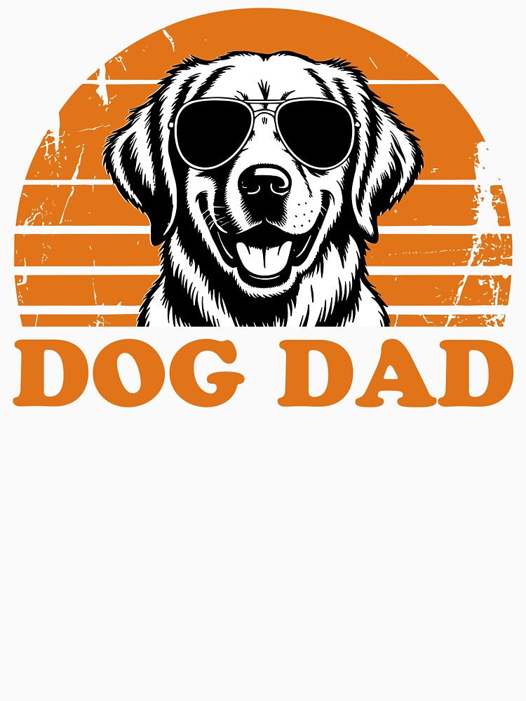 Golden Dog Dad Sunglasses Retro Vintage Pet Lover Art by DiznoGD T-Shirts, Hoodie, Sweatshirt | BlankRebels.com (Image 3)