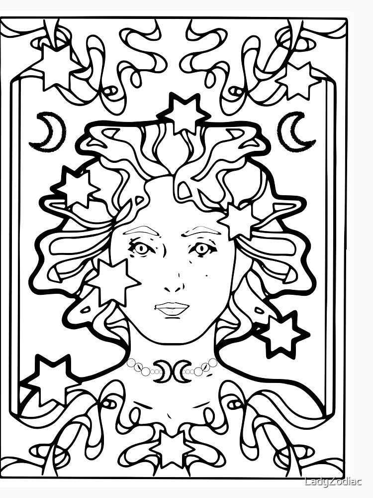 Moon Goddess  Cosmic Warrior by LadyZodiac T-Shirts, Hoodie, Sweatshirt | BlankRebels.com (Image 3)