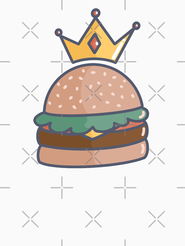 Royal Cheeseburger With Cheese, Tomato, Lettuce and a Crown by LittleFlairTee T-Shirts, Hoodie, Sweatshirt (Image 3)