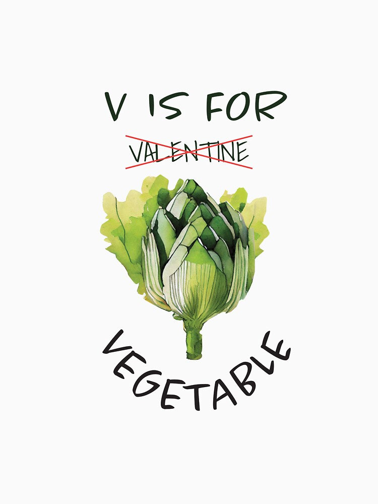 V Is For Vegetable | Happy Valentine | Valentine's Day | Vegetable Love | Healthy Valentine by ArtPowTech... (Image 3)