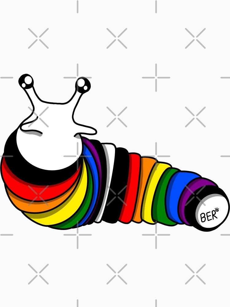 Ally Rainbow Pride Fidget Slug by SentABear T-Shirts, Hoodie, Sweatshirt | BlankRebels.com (Image 3)