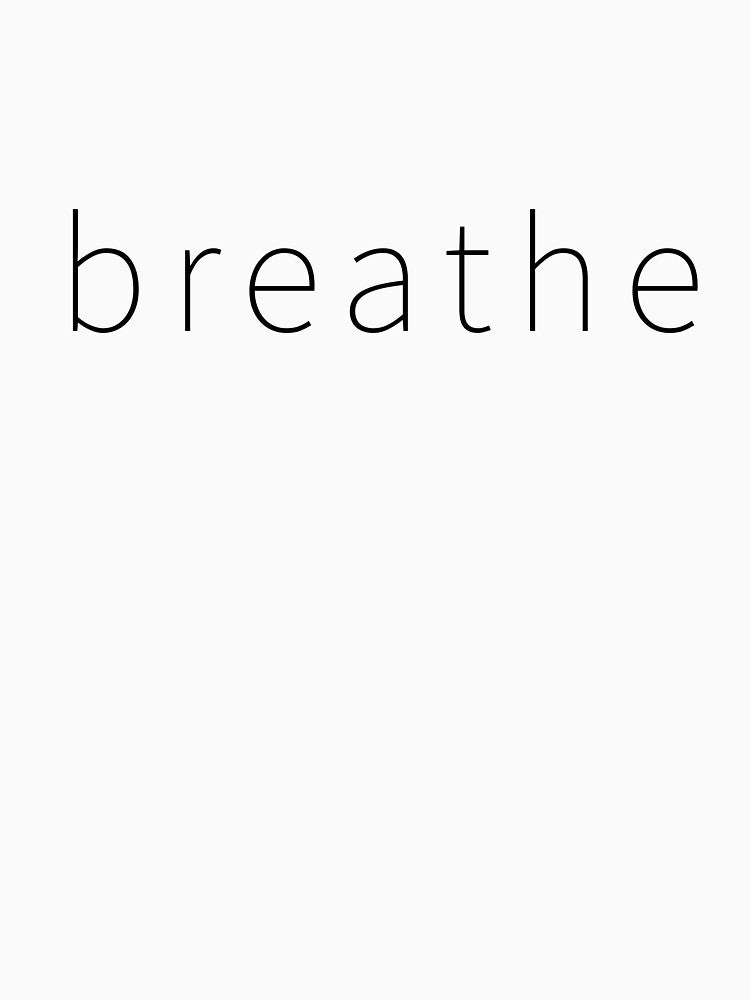 Breathe | minimalist yoga top by PetrKad T-Shirts, Hoodie, Sweatshirt | BlankRebels.com (Image 3)