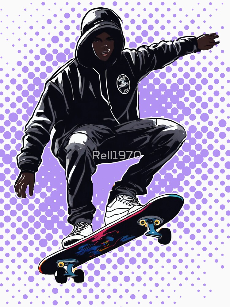 Skateboarding Art by Rell1970 T-Shirts, Hoodie, Sweatshirt | BlankRebels.com (Image 3)