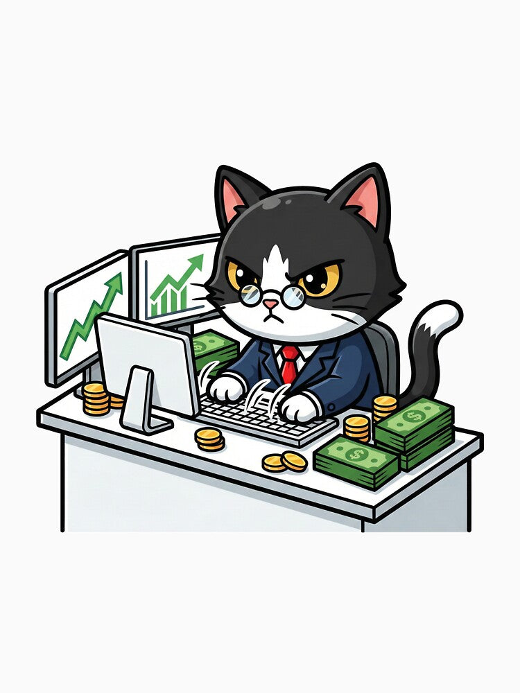 Kawaii Business Cat by Inna Myrien T-Shirts, Hoodie, Sweatshirt | BlankRebels.com (Image 3)