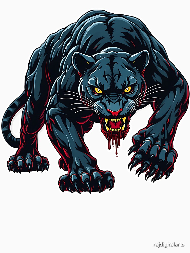 gothic panther by rajdigitalarts T-Shirts, Hoodie, Sweatshirt | BlankRebels.com (Image 3)